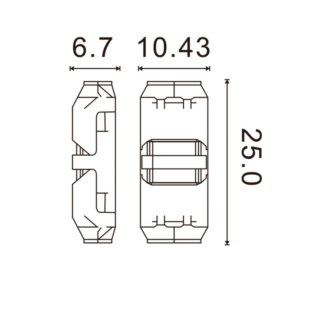 Conector Rápido Para Cable 2 Pin En Serie - Máx. 36V 10A. Mod. LM2920