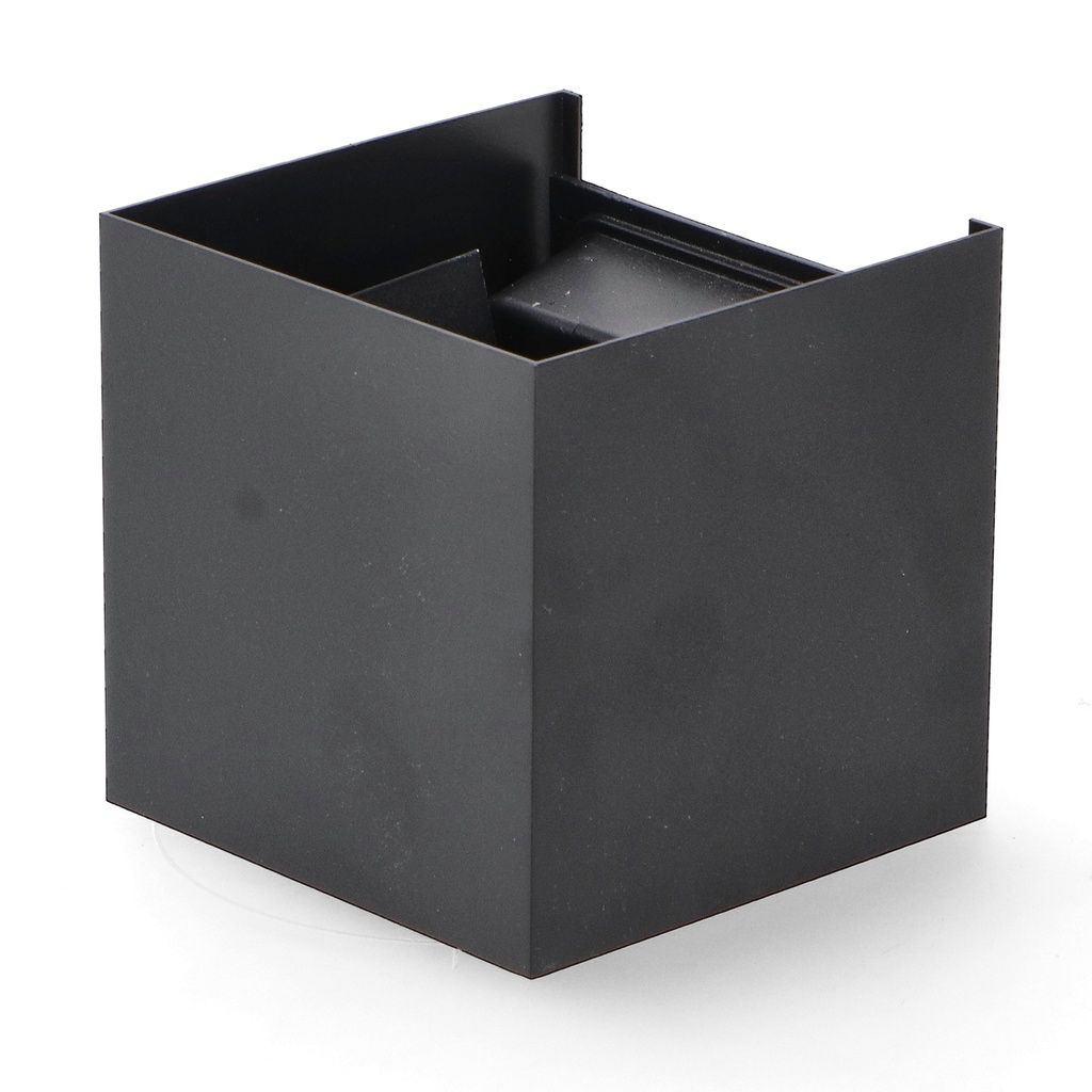 Aplique de Pared Led Black Cube 12W Ip54 CCT. Mod. LM6184