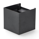 Aplique de Pared Led Black Cube 12W Ip54 CCT. Mod. LM6184