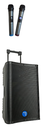 Altavoz con batería portátil 2 micros UHF USB BT TWS 800W Seven. Mod. SV12EVENT-BAT