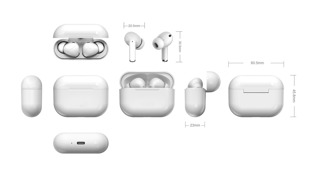 Auriculares bluetooth TWS in-ear blanco Daewoo. Mod. DW2002