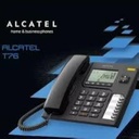 Teléfono sobremesa manos libres con cable negro Alcatel. Mod. ALCATELT76