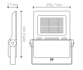 Foco proyector LED SMD Mini 150W IP67. Mod. LM6695