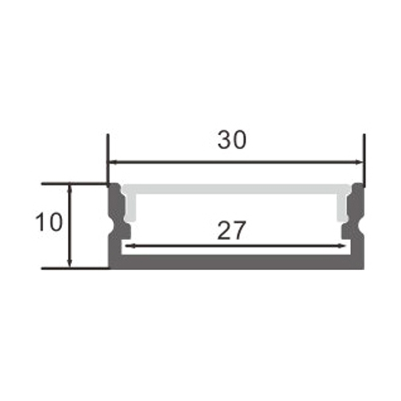 Perfil de Aluminio Trake - 2 Metros. Mod. LM3775