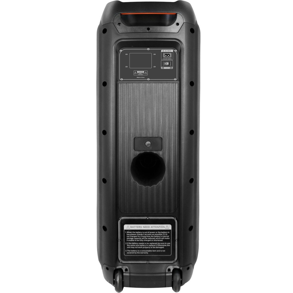 Altavoz activo autónomo bluetooth 2 x 10" 1200W Ibiza Sound. Mod. COLUMBA1200