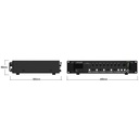 Amplificador 4 zonas línea 100V 240W Audibax. Mod. ZONE 240BT