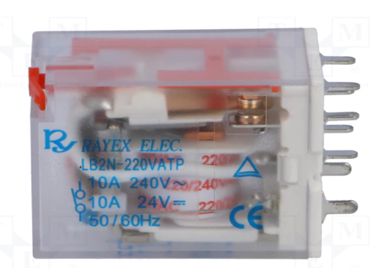 Relé electromagnético 230VAC 2 CTOS 10A/240VAC PCB. Mod. LB2N-230ATP