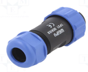 Conector macho 5 pin 30A IP68. Mod. SP2110/P5