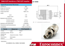 Adaptador SMA hembra inverso a TNC macho inverso. Mod. 3908