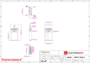 Conector macho USB tipo C 3.1 aéreo soldar. Mod. 4042C