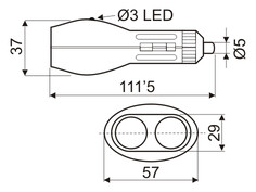 Adaptador doble conector mechero con fusible. Mod. 10206