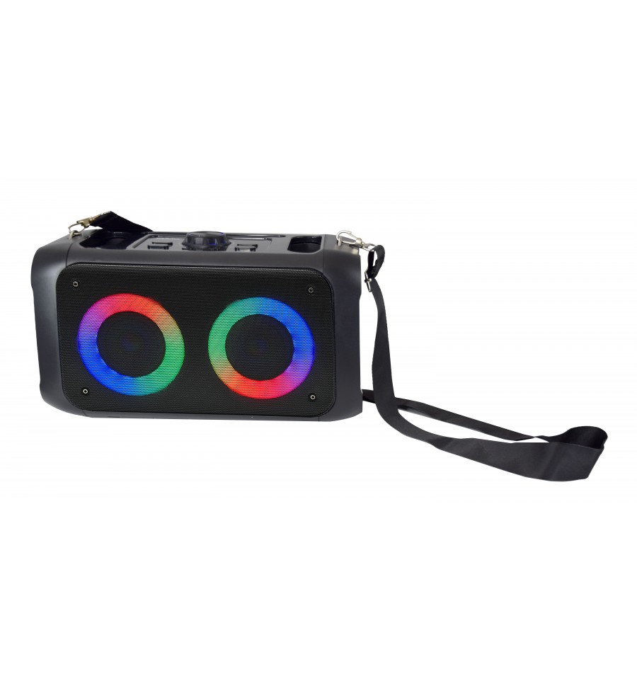 Altavoz portátil de 20 W Rms. Max (200W). con batería recargable Karma. Mod. WPARTY 2
