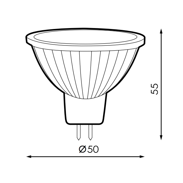 Bombilla Led Mr16 Smd Plus 6W 4500K. Mod. LM7056