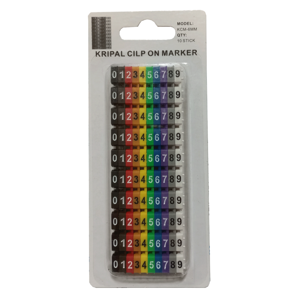 Marcadores para cable Ø 6-7,5mm. Mod. 1287-M