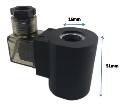 Bobina electroválvula c/conector 24VAC 16mm. Mod. ELV16