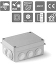 Caja estanca 118x159x72mm conos IP65 ABS Famatel. Mod. 3012