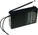 Radio portátil negro AM FM Sanyo. Mod. KS106BLK