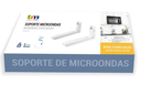 Soporte ajustable para microondas blanco 35kg max. Mod. TMSOB103WHT