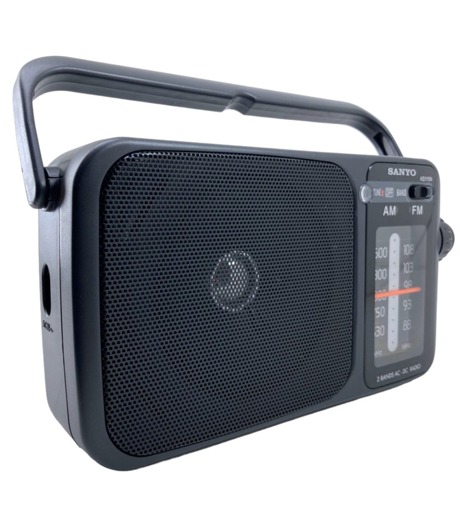 Radio portátil Red o pilas Sanyo. Mod. KS115