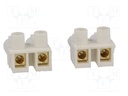 Pareja conectores macho hembra 2 pines 10A. Mod. 7600-0002-02