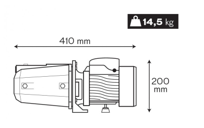 Electrobomba superficie autocebante inox 750W Vito. Mod. VIBAF750A