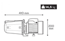 Electrobomba superficie autocebante inox 750W Vito. Mod. VIBAF750A