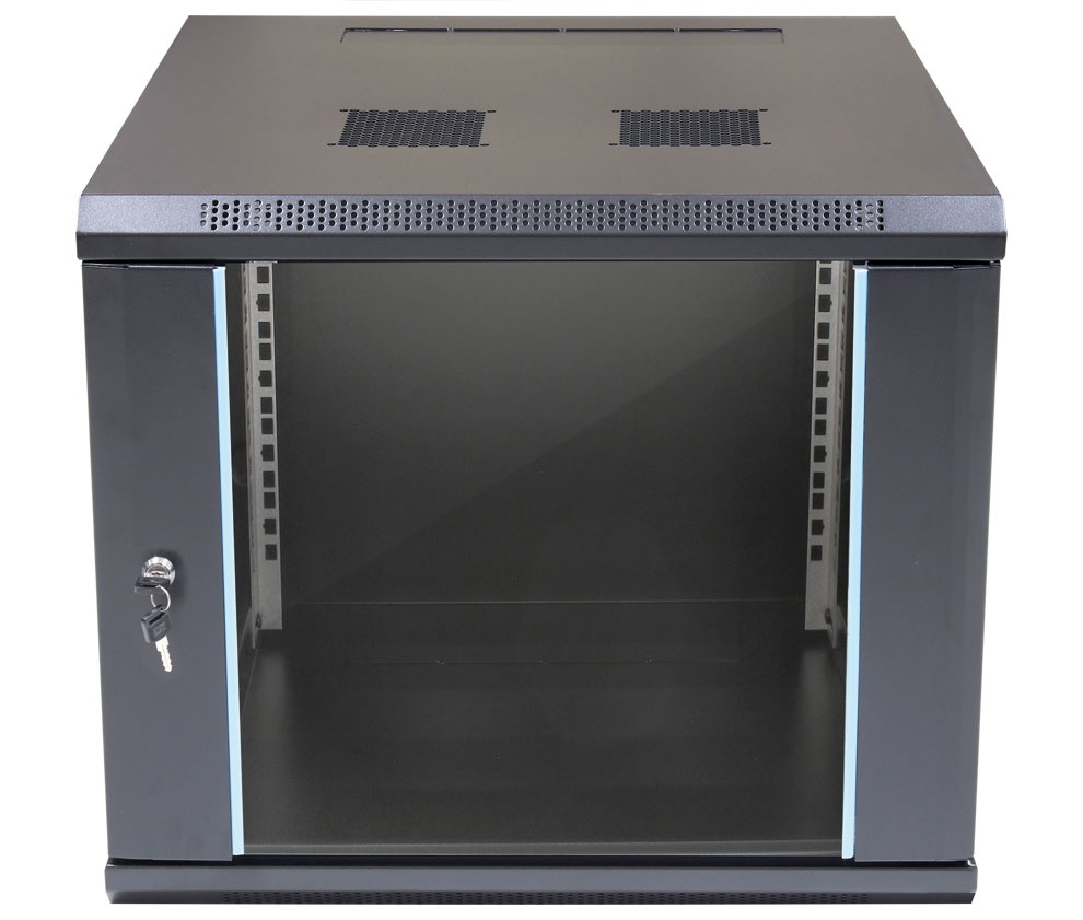 Armario Rack pared 600x600x500mm 9U montado. Mod. RKP09U6060M
