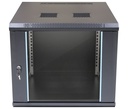 Armario Rack pared 600x600x500mm 9U montado. Mod. RKP09U6060M