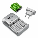 Cargador de pilas AA/AAA + 4 pilas recargables. Mod. TMBCR010