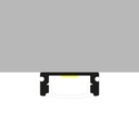 Perfil de Aluminio Sid Lacado Negro - 2 Metros. Mod. LM3708