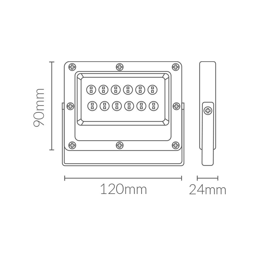 Foco proyector LED SMD Kado 10W 5700K 1200lm Ip65. Mod. 551030CW