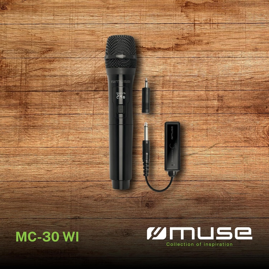 Micrófono inalámbrico recargable Muse. Mod. MC-30WI