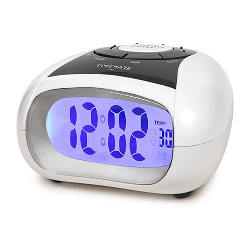 Reloj despertador digita parlante Timemark. Mod. CLIBIZAWHT