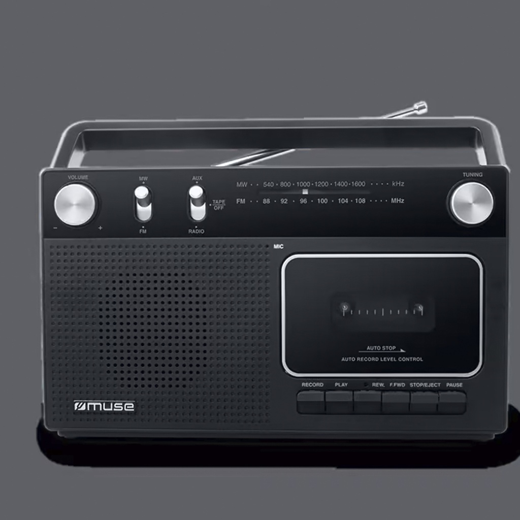 Radiocasete grabador portátil Muse. Mod. M-152RC