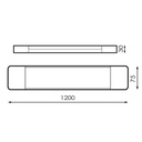 Regleta lineal 40W 120cm fría slim. Mod. LM1170
