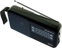 Radio analógica sobremesa negra a pilas Sanyo. Mod. KS120P