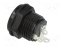 Conector base de alimentación DC 5.5x2.5mm chasis. Mod. NEB/J25C