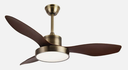 Ventilador de techo 120cm 48W motor DC CCT Hayate cuero roble. Mod. 128591336