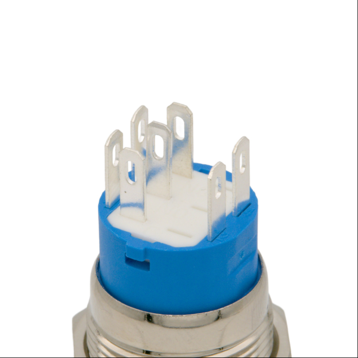 Interruptor Anti-vandàlico LED RGB 12V, SPDT, 22mm OFF-ON. Mod. 4464-12