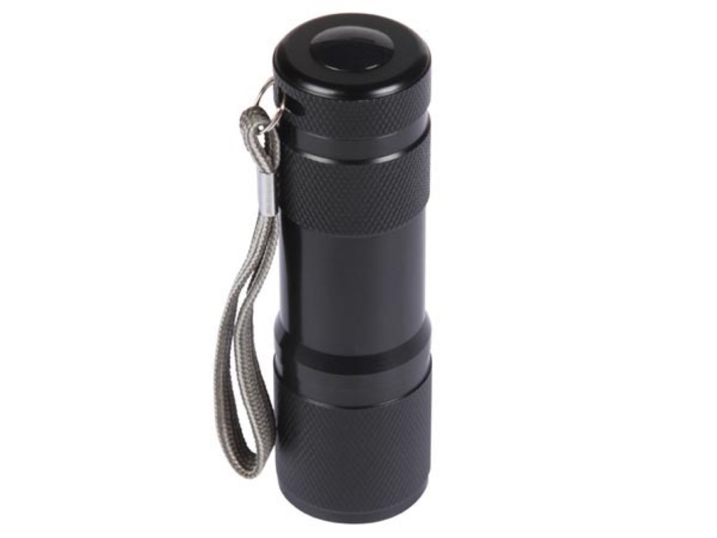 Linterna UV luz negra 9 LED. Mod. EFL41UV