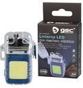 Linterna LED COB 2W con mechero eléctrico. Mod. 201825026