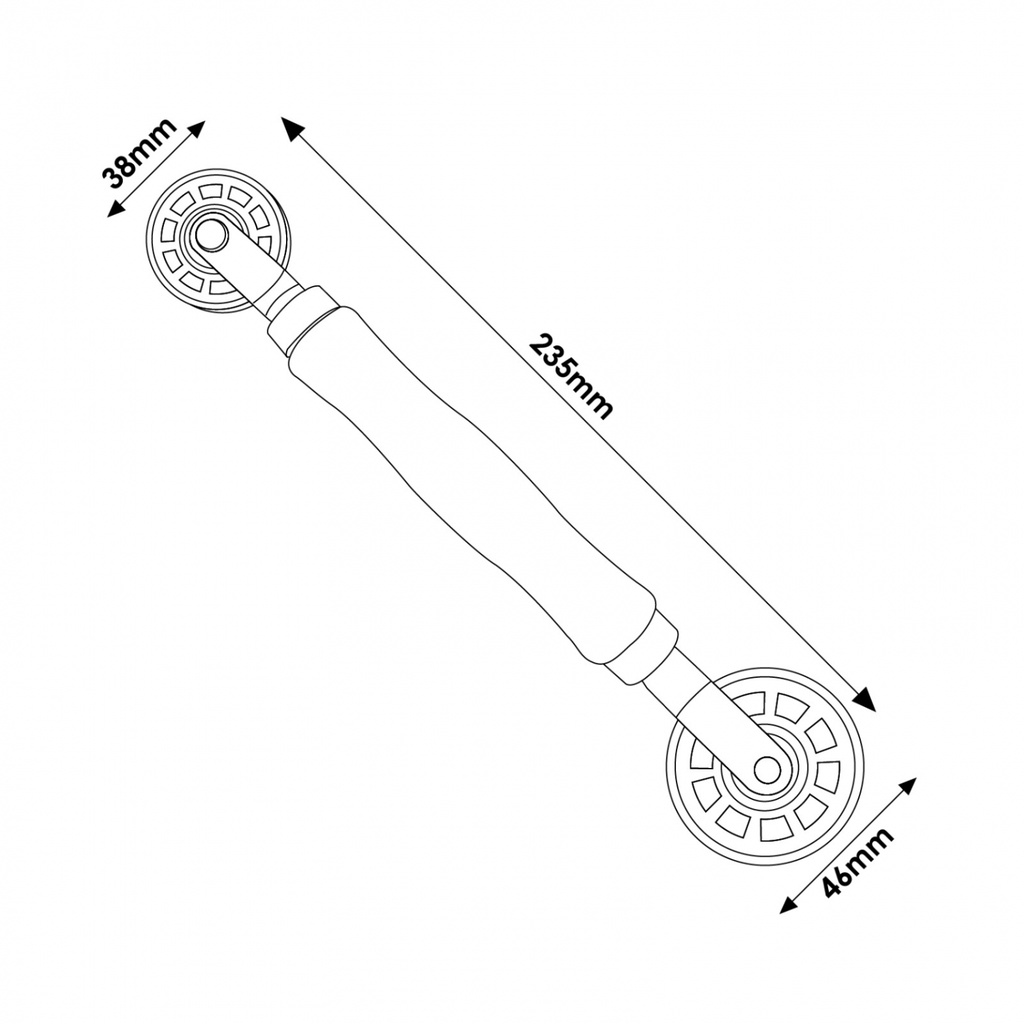 Rodillo roldana para colocación tira led. Mod. LM0010A