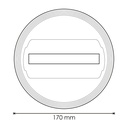 Base Empotrable Con Carril Blanco Monofásico. Mod. LM3262
