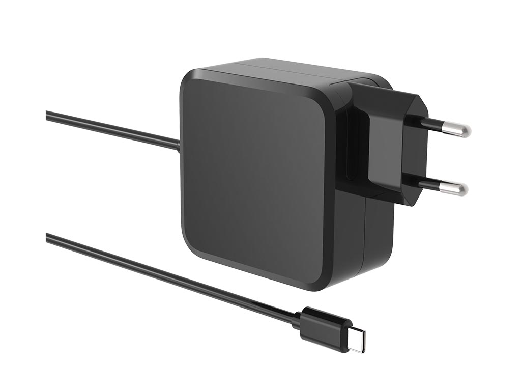 Cargador rápido universal GaN con cable USB-C, 1,8 m 100W. Mod. PSS6EUSB52