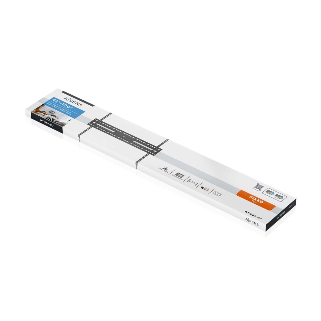 Soporte ultra delgado para TV 75Kg de 43-100" Aisens. Mod. WT100F-317