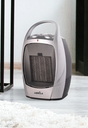 Calefactor Cerámico 1500W Negro/plata antivuelco. Mod. 198631578