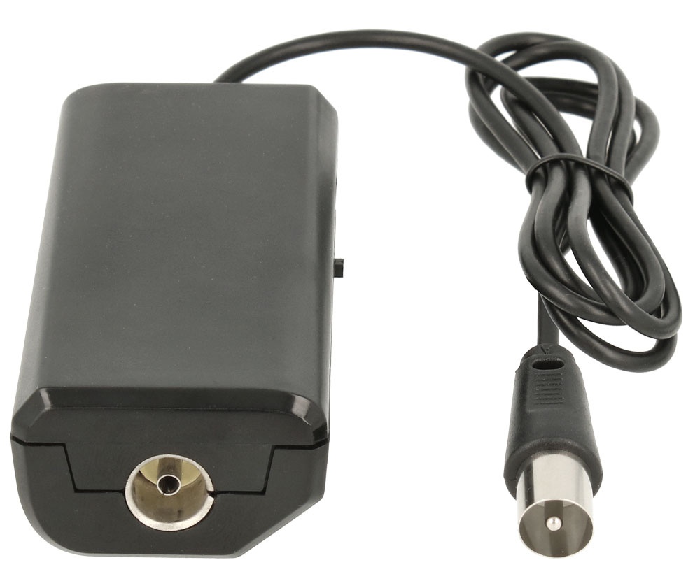 Amplificador interior de antena TV 1E:1S caravana casa. Mod. ACTV145