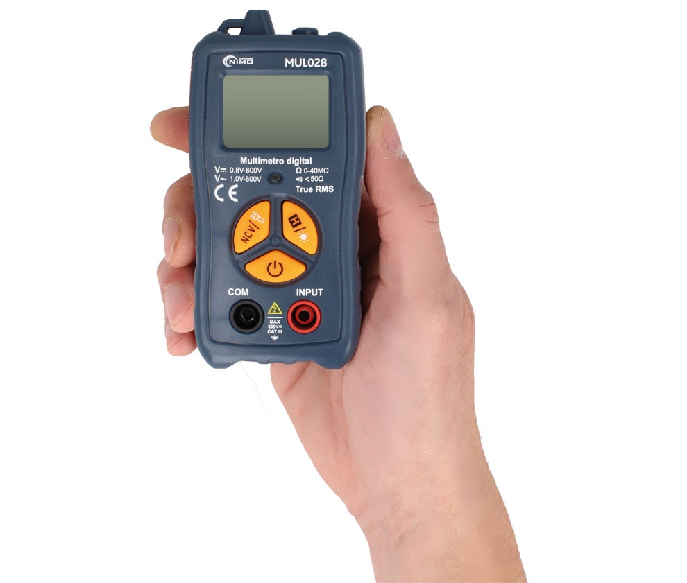 Multímetro digital automático de bosillo CAT.III 600V. Mod. MUL028