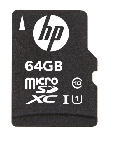 Tarjeta micro SD 64GB clase 10 HP. Mod. SDU64GBXC10HP-EF