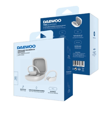 Auricular TWS Sport con gancho Daewoo. Mod. DW2023